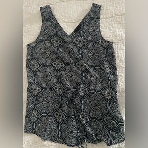 Loft Sleeveless tie waist tunic